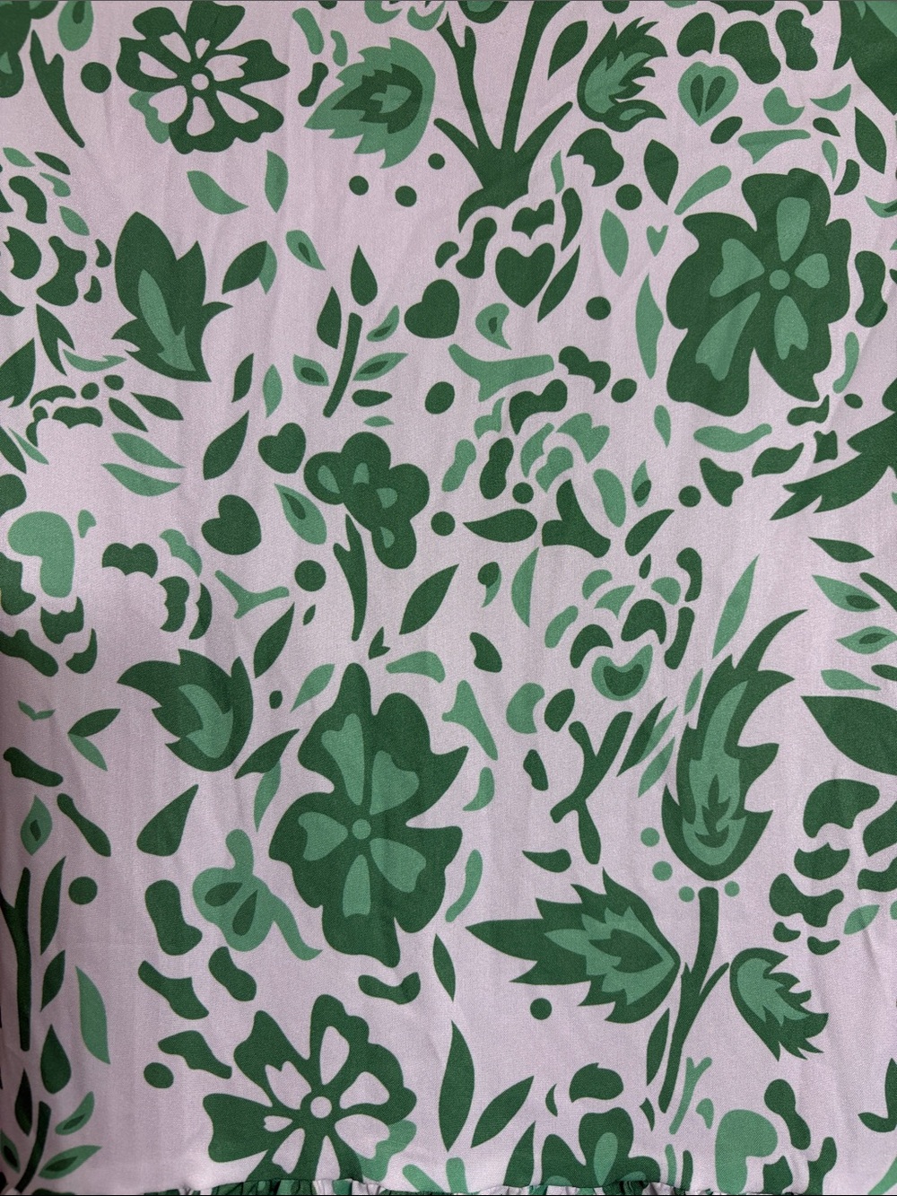 Women’s Green Floral Tiered Shirt Dress - Picture 8 of 8